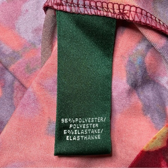 Lauren Ralph Lauren Flutter Sleeve Floral Print Dress - Picture 11 of 12